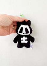 Load image into Gallery viewer, SkelleCat Keychain
