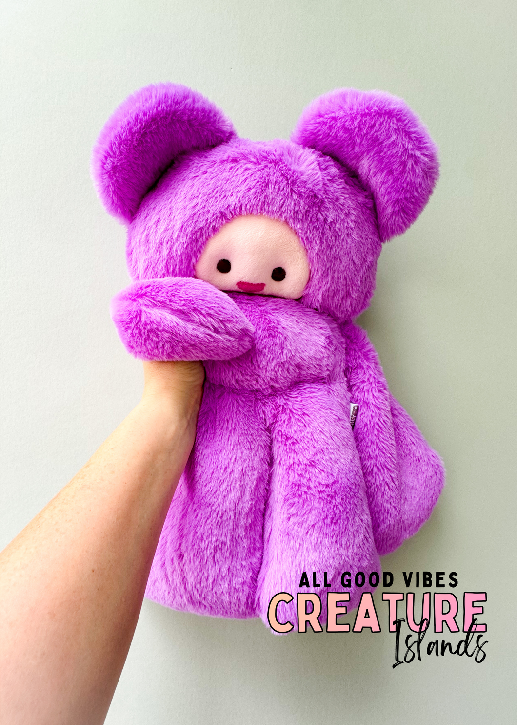 Vibrant Purple Bear