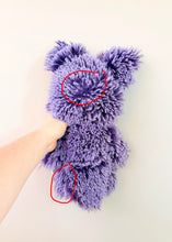 Load image into Gallery viewer, Medium Bright Purple Shaggy Wolf
