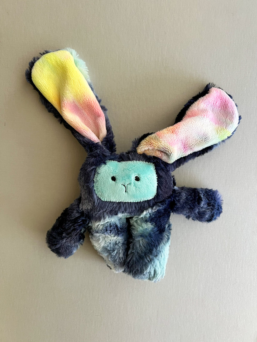 Blue tie dye bunny